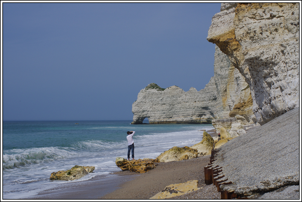 Sortie en Normandie avec des falaises, la mer, les vaches .... K5007584